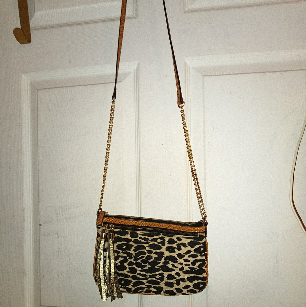 Kate Landry | Leopard Print Crossbody Bag